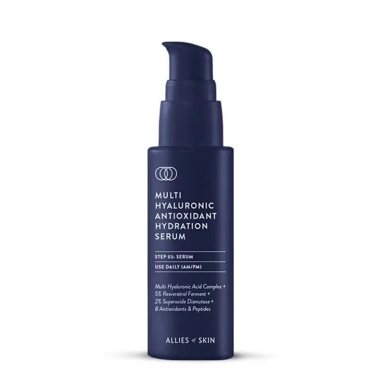 Allies of Skin Денна сироватка для обличчя Multi Hyaluronic Antioxidant Hydration Serum