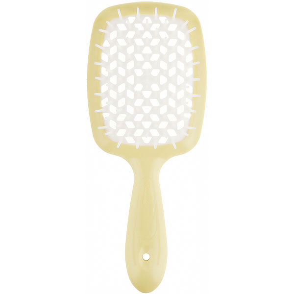 Janeke Superbrush Small Yellow & White 94SP234GIA Щітка для волосся «жовта з білим»