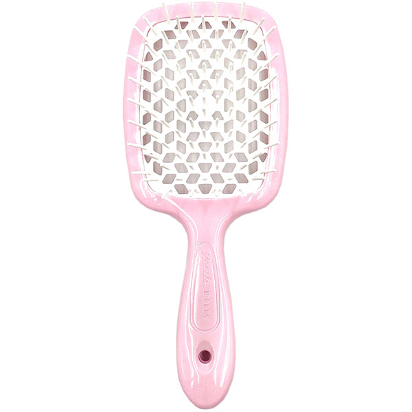 Janeke Superbrush The Original Light Pink & White 93SP226 RSA Щітка для волосся «ніжно рожева з білим»
