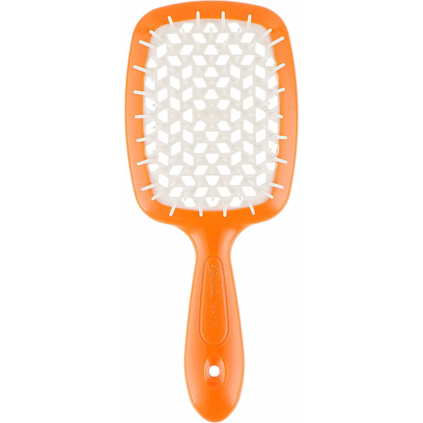 Janeke Superbrush The Original Orange & White 82SP226ARA Щітка для волосся «помаранчева з білим»