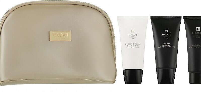 Купити Набір "Зволожувальний" Hadat Cosmetics Hydro Nourishining Set (shm/70ml + cond/70ml + mask/70ml + bag)
