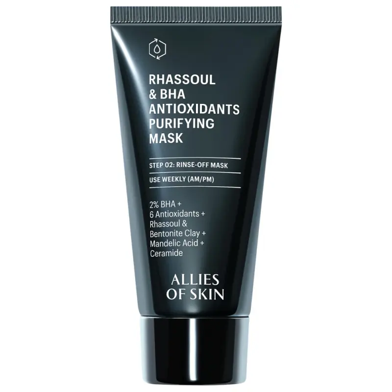 Купити Маска очищуюча для обличчя Allies of Skin Rhassoul & BHA Antioxidants Purifying Mask