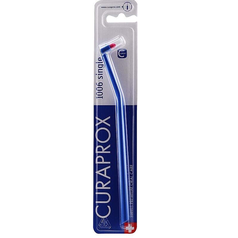 Купити Монопучкова щітка Curaprox CS 1006 Single and Sulcular 6 мм Синя/Малиновий