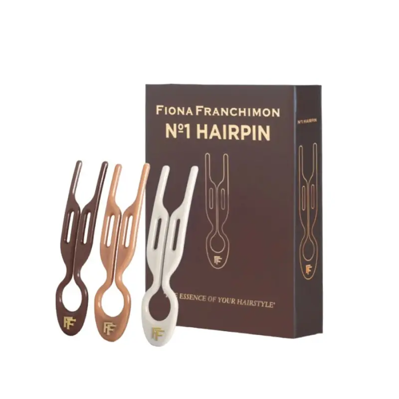Купити Fiona Franchimon No. 1 Hairpin Set Milano Collection Mochaccino, Cream White & Smooth Caramel Набір із 3-х шпильок (мокачино, молочний, карамельний)