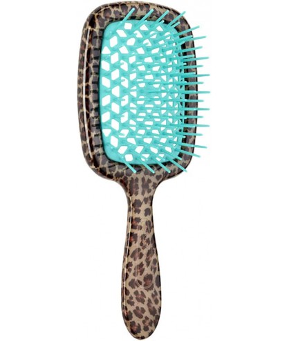 Купити Janeke Superbrush Гребінець Леопард-Бірюза