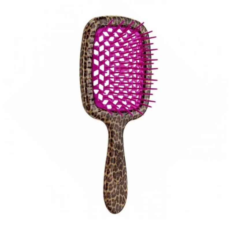 Купити Janeke Superbrush Leopard/Fuchsia - Гребінець для волосся